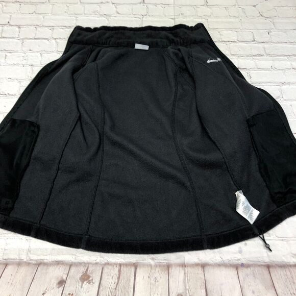 Columbia Women Full Zip Fleece Polyester Sweatshirt Size Small Black B289 -27 - Picture 9 of 14
